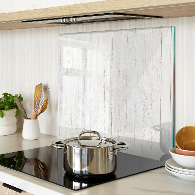 Snijplanken glas Witte houten planken