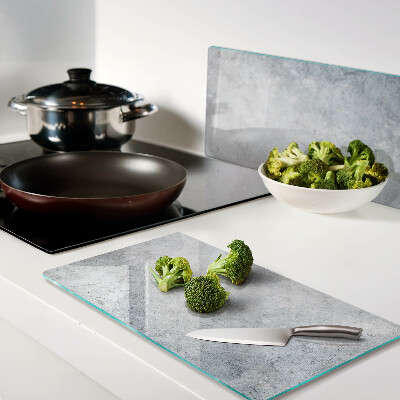 Snijplanken glas Betoneffect met reflectie