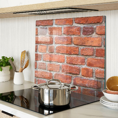 Glazen snijplanken Bakstenen muur