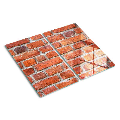 Glazen snijplanken Bakstenen muur