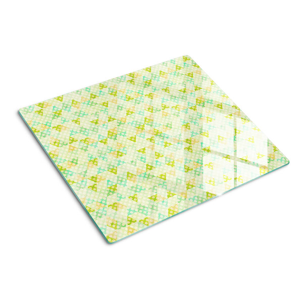 Snijplanken glas Geometrie in pastelkleuren