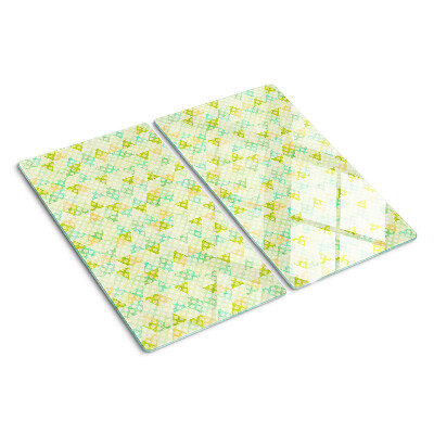 Snijplanken glas Geometrie in pastelkleuren