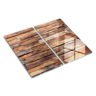 Glazen snijplanken Houten plank in rustieke stijl
