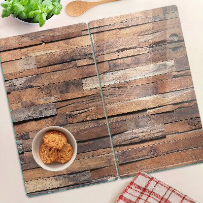 Glazen snijplanken Houten plank in rustieke stijl