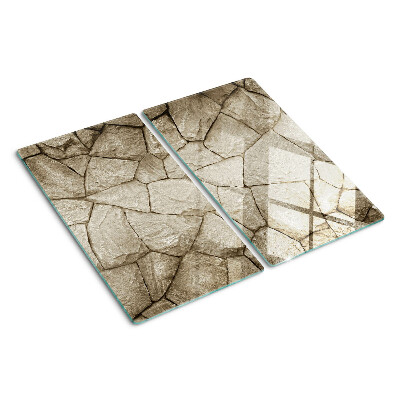 Snijplanken glas Steenmozaïek in tinten bruin