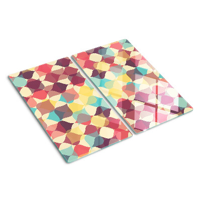 Glazen snijplanken Geometrie van gekleurde cirkels