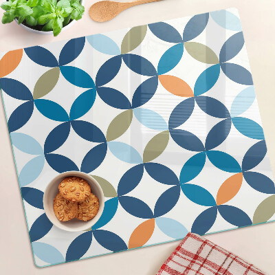 Snijplanken glas Geometrische bladeren in verschillende kleuren