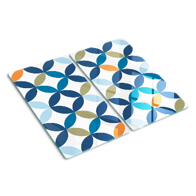 Snijplanken glas Geometrische bladeren in verschillende kleuren