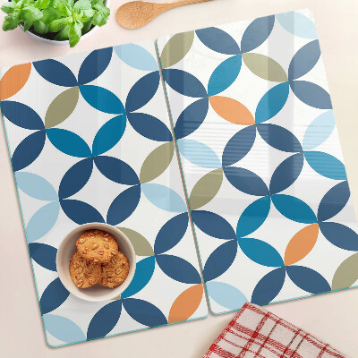 Snijplanken glas Geometrische bladeren in verschillende kleuren