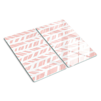 Glazen snijplanken Bladeren in een roze tint