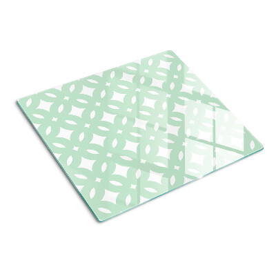 Glazen snijplanken Geometrische patronen in pastelkleuren