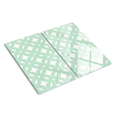Glazen snijplanken Geometrische patronen in pastelkleuren