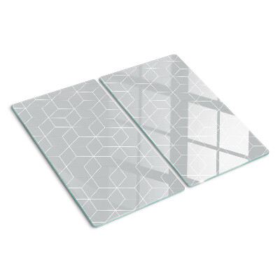 Glazen snijplanken Hexagonaal geometrisch raster