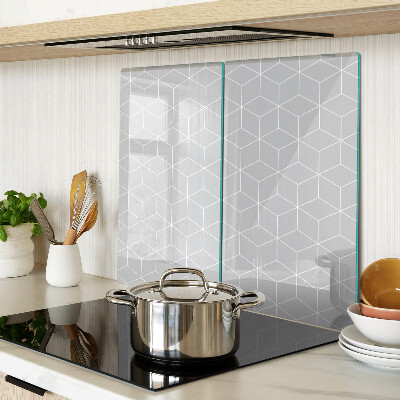 Glazen snijplanken Hexagonaal geometrisch raster