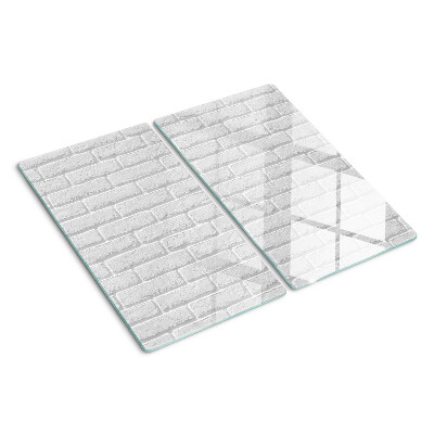 Glazen snijplanken Bakstenen muur