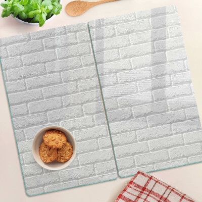 Glazen snijplanken Bakstenen muur