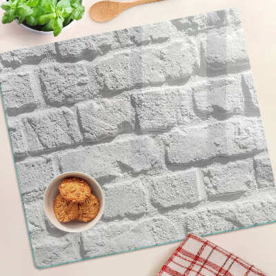 Glazen snijplanken Bakstenen muur