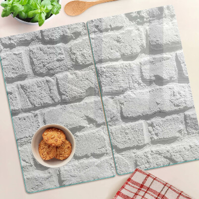 Glazen snijplanken Bakstenen muur