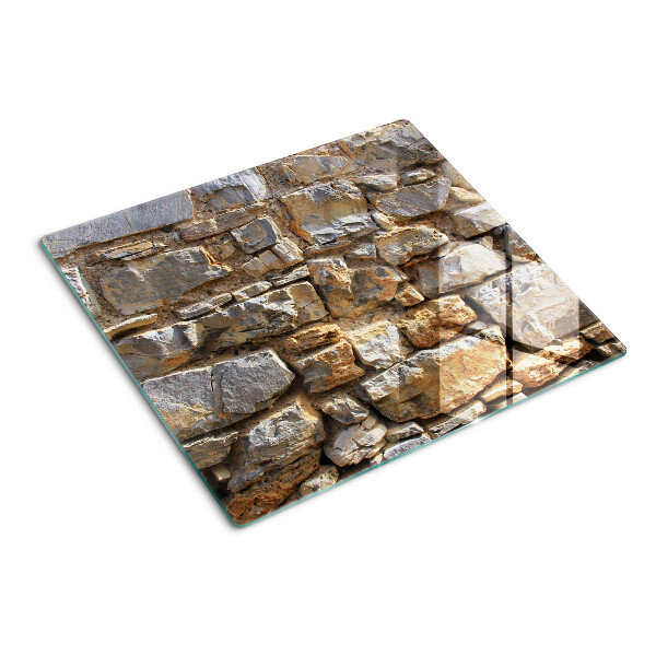 Glazen snijplanken Stenen muur