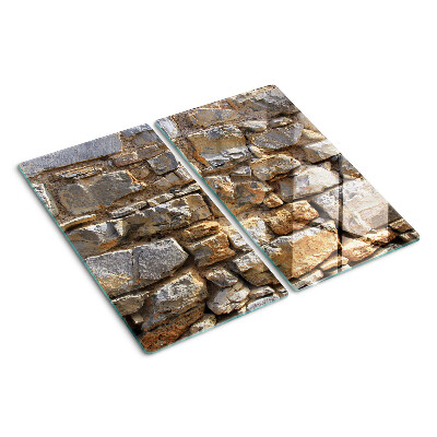 Glazen snijplanken Stenen muur