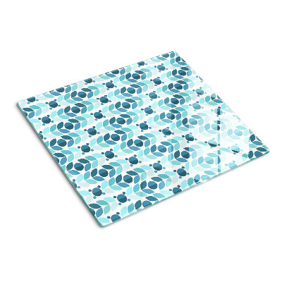 Glazen snijplanken Bladeren in tinten blauw