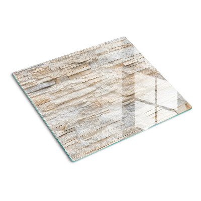 Snijplanken glas Natuursteen in beige tinten