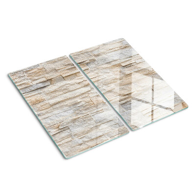 Snijplanken glas Natuursteen in beige tinten