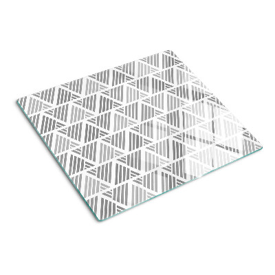 Snijplanken glas Geometrische patronen in grijstinten