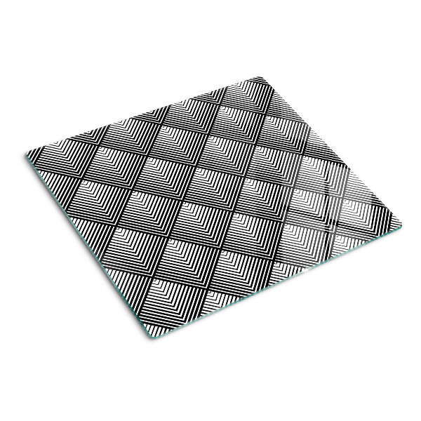Snijplanken glas Geometrie in zwart-wit