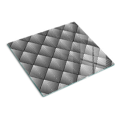 Snijplanken glas Geometrie in zwart-wit