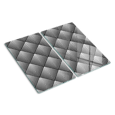 Snijplanken glas Geometrie in zwart-wit