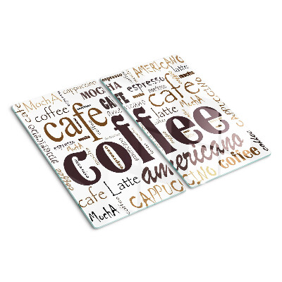 Glazen snijplanken Koffie en koffiedranken