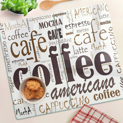Glazen snijplanken Koffie en koffiedranken