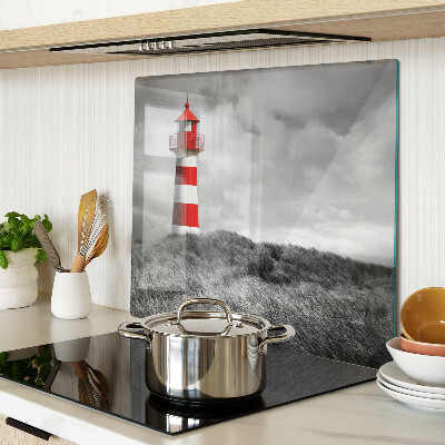 Glazen snijplanken Vuurtoren in het landschap