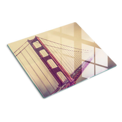 Glazen snijplanken Vintage Golden Gate Bridge