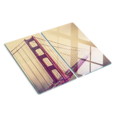 Glazen snijplanken Vintage Golden Gate Bridge