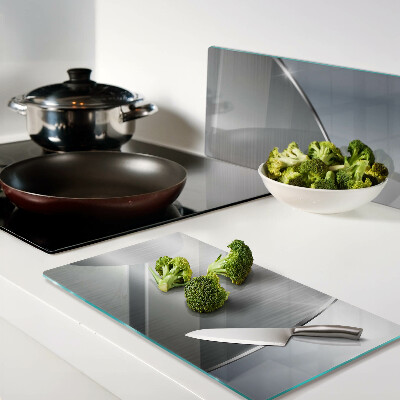 Snijplanken glas Metaalachtige glans met reflecties