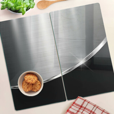 Glazen snijplanken Metaalachtige glans met reflecties