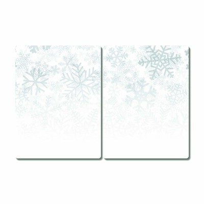 Snijplank van glas Winter Snow Sneeuwvlokken