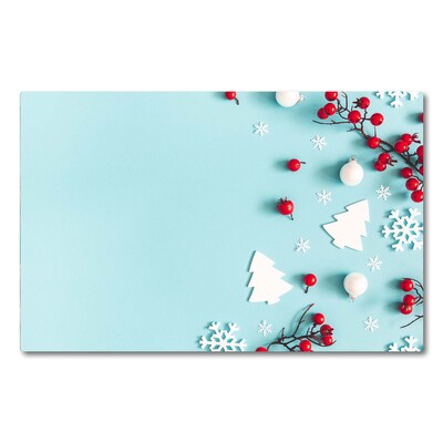 Fornuisafdekplaat snijplank Sneeuwvlokken Kerst Ornamenten