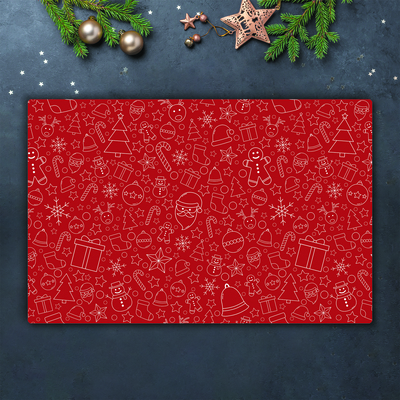 Fornuisafdekplaat snijplank Christmas Decoration Wintervakantie