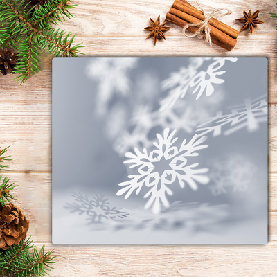 Fornuisafdekplaat snijplank Snowflake Christmas Decoration