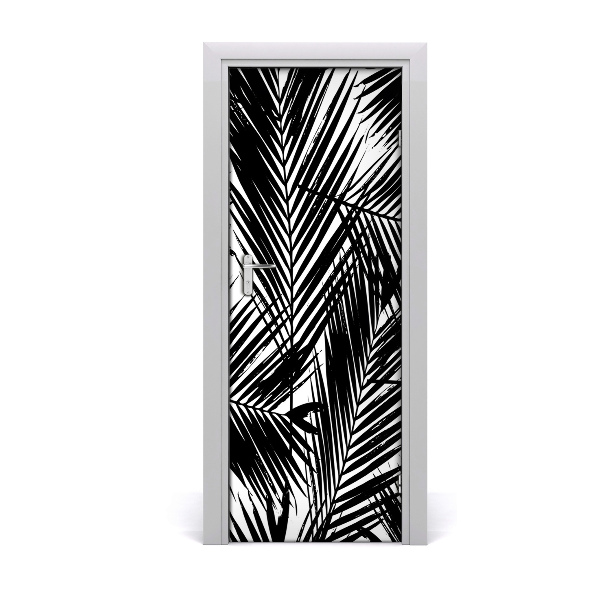 Deur sticker Palm bladeren