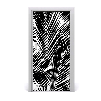 Deur sticker Palm bladeren