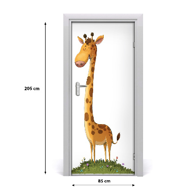 Deursticker Giraffe