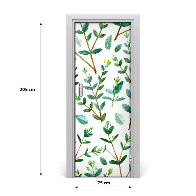 Deur sticker Eucalyptus twijgen