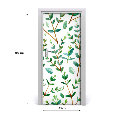 Deur sticker Eucalyptus twijgen