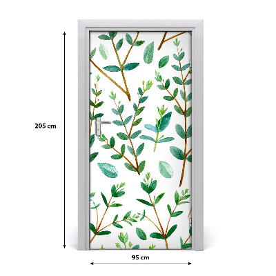 Deur sticker Eucalyptus twijgen