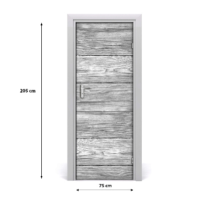 Deursticker Houten achtergrond