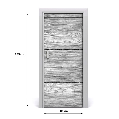 Deursticker Houten achtergrond